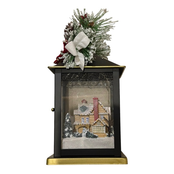The Bradford Exchange Thomas Kinkade Sparkle of the Season Lantern “Joy” - Picture 6 of 11